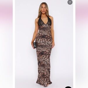 Beyond The Stars Maxi Dress Leopard